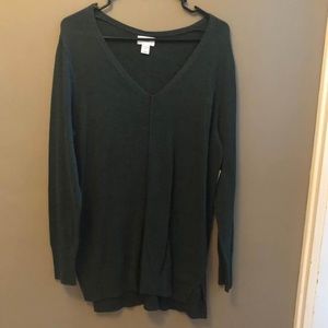 Green tunic sweater- new with tags